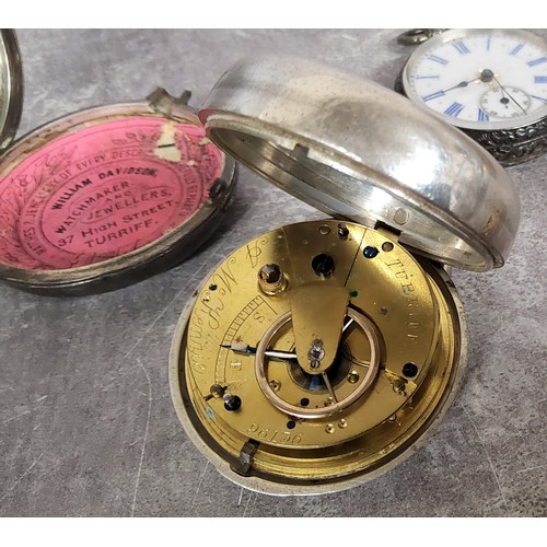 5 - A Victorian paired cased silver pocket watch by Andrew Mckenzie, Turriff, the movement signed and nu... 