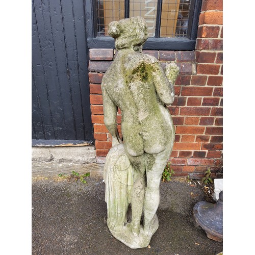 300 - Reconstituted statue of classical nude, 127cm heigh x 40cm wide