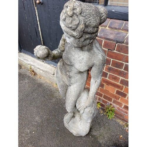 300 - Reconstituted statue of classical nude, 127cm heigh x 40cm wide