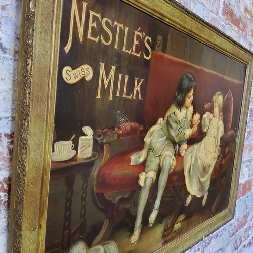 1 - Advertising - Nestle - an early 20th century rectangular pictorial showcard, depicting a young boy o... 