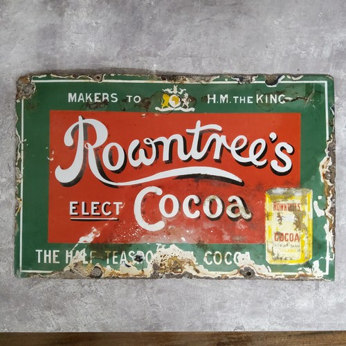 2 - Advertisement - an original Rowntree's pictorial enamel sign, 