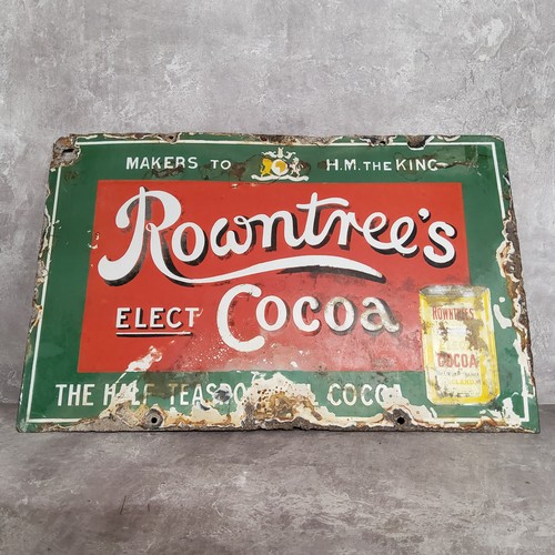 2 - Advertisement - an original Rowntree's pictorial enamel sign, 