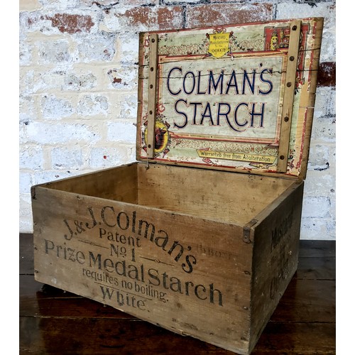 3 - Advertisement - a Victorian Coleman's Mustard crate c.1900 'Manufacturers to The Queen'