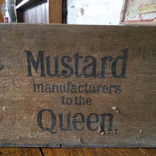 3 - Advertisement - a Victorian Coleman's Mustard crate c.1900 'Manufacturers to The Queen'