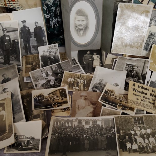 36 - Photography - A turn of the century family archive through to the 1950's; showing mainly RP postcard... 