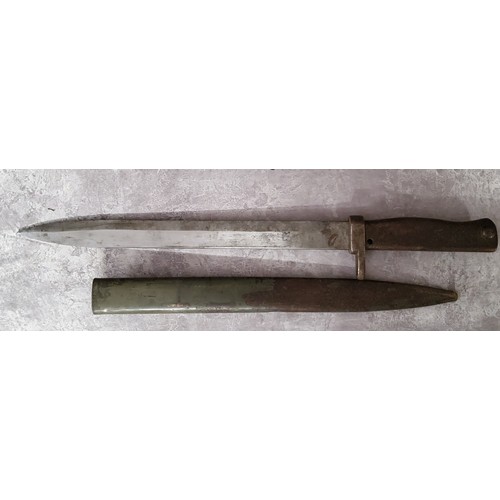 41 - Militaria - A Kings Own Yorkshire Regiment swagger stick; bayonet with metal sheath; two artillery s... 