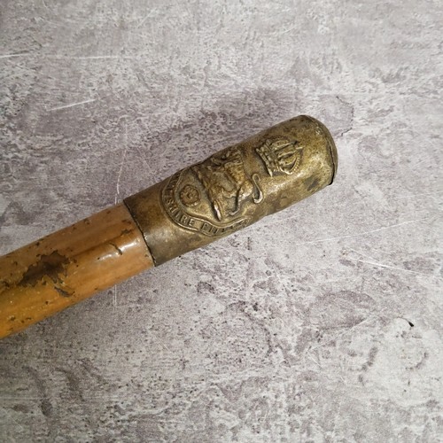 42 - Militaria - a Hallamshire Rifles swagger stick