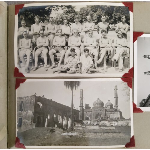 59 - Photography - Militaria & India - an early 20th century comprehensive photography album of black... 