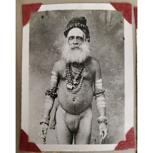 59 - Photography - Militaria & India - an early 20th century comprehensive photography album of black... 