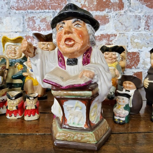 164 - A collection of Toby jugs including Woods & Sons No.1 Toby jug, Father Neptune, Wedgwood Unicorn... 