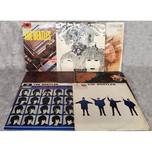 85 - The Beatles Vinyl Lps including Please Please Me Mono Parlephone PMC 1202 (XEX-421); A Hards Da... 