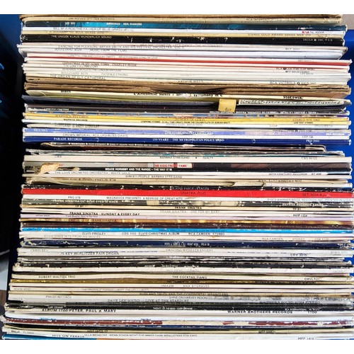 92 - Vinyl LPs a substantial quantity of LP's including Rod Stewart whisky glass shaped sleeve manuf... 