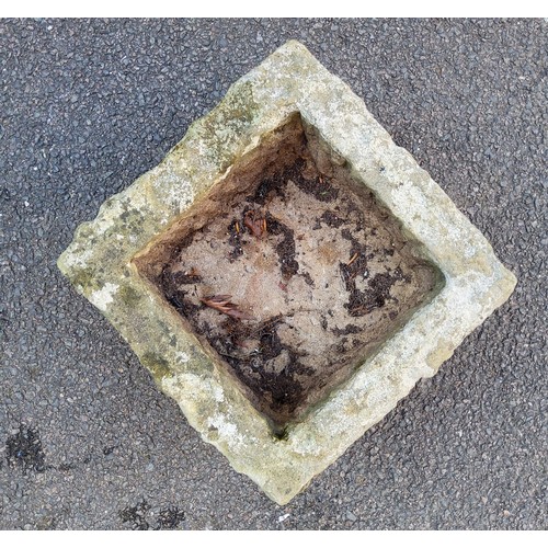 163 - A small Derbyshire gritstone trough .