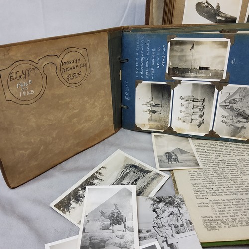 28 - Militaria & Photography - An archive of military photography and diary by L.A.C J.H.Bishop RAF n... 