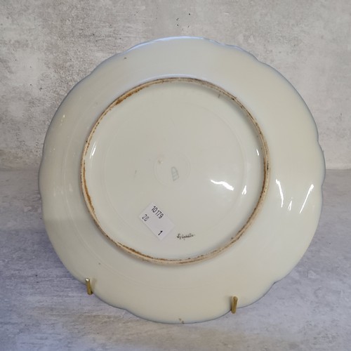 3 - A signed 19th century Royal Vienna cabinet plate, titled 'Sylphide', decorated with a Continental be... 