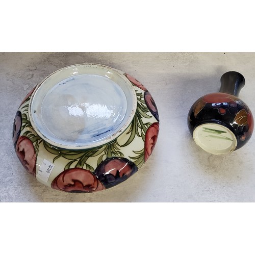 30 - A Walter Moorcroft bud vase, pomegranate pattern,&nbsp;c1947-1953 Walter Moorcroft initial mark with... 