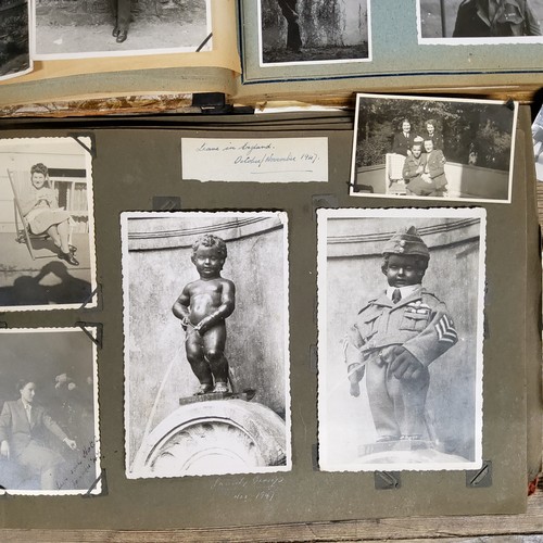 66 - An interesting archive contained in three photograph albums showing the life of British stationed in... 