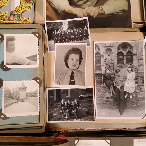 66 - An interesting archive contained in three photograph albums showing the life of British stationed in... 