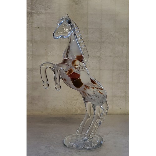 96 - Decorative Glass - A mid 20th century Murano vetri duo banded spherical ashtray; a pair of Kosta Bod... 