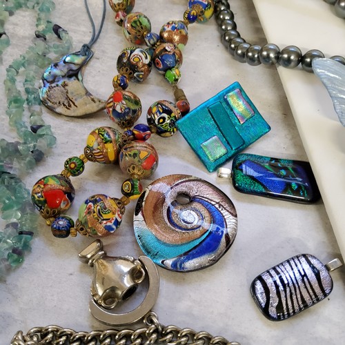 237 - Costume jewellery including a silver & enamel fob for the James T Callow Chapter 3596, Toye &amp... 