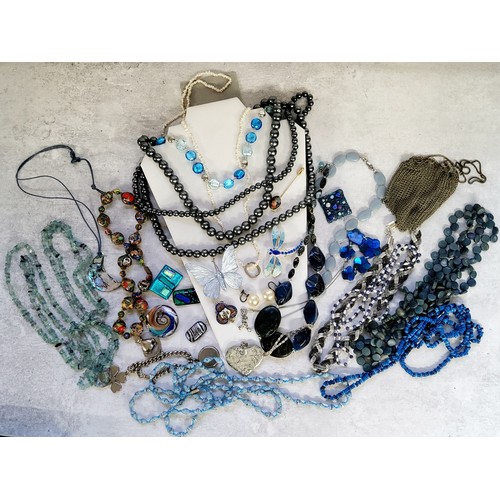 237 - Costume jewellery including a silver & enamel fob for the James T Callow Chapter 3596, Toye &amp... 