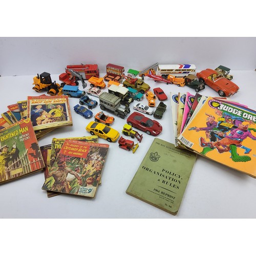 287 - Juvenalia - various diecast vehicles including Corgi, Dinky & Matchbox; Sexton Blake Library Det... 
