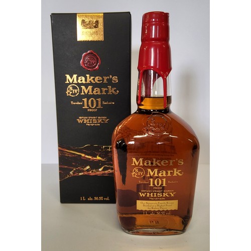 115 - Markers Mark 101 Proof Travellers' Edition Kentucky Straight Bourbon Whisky, 1L 50.5% vol, boxed