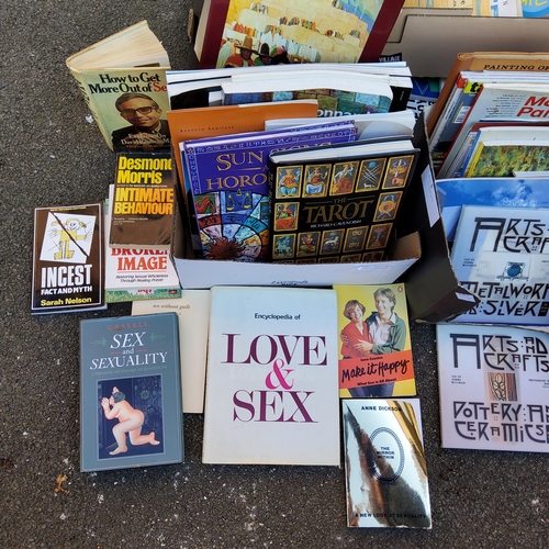 353 - Books - a collection of Sex therapy, Art therapy, Psychic therapy and art books. Including tarot rea... 