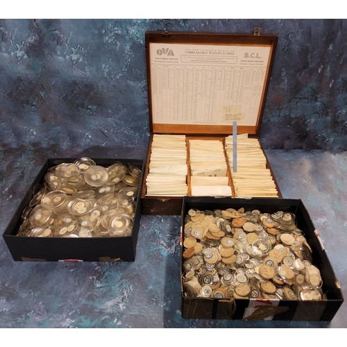 60 - A quantity of B.C.L. Fancy Shape Crystals - Highest Grade Perpex, in original pine storage box label... 