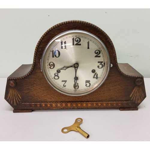 161 - A German wall clock, Roman numerals, striking on bell, c.1890;  an early 20th cuckcoo clock;&nb... 