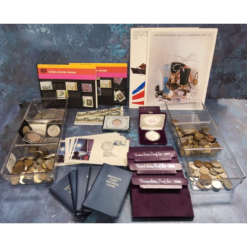 249A - Collectors Coins - United States Proof set 1985; others 1986, 1987 (2);  an American Eagle One Ounce... 