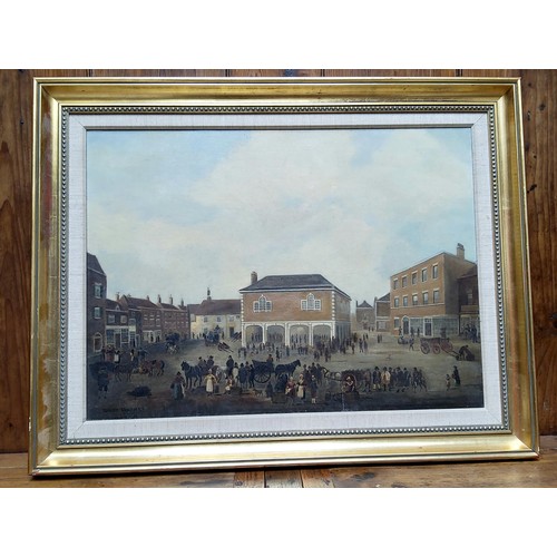 12 - English School (Early 19th century)Dover Market oil on canvas,, -- titled and dated 1822,  92cm x 74... 