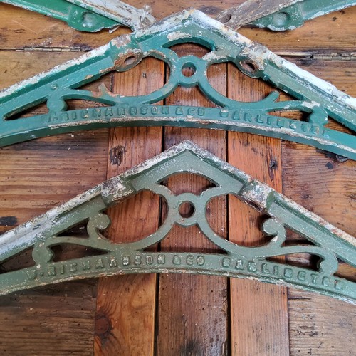 27 - Salvage - a set of eight Richardson & Co iron conservatory or greenhouse brackets