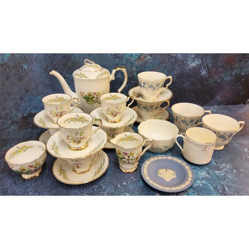 320 - A Royal Standard Trousseau coffee service, for six, printed marks;  other tea ware;  etc