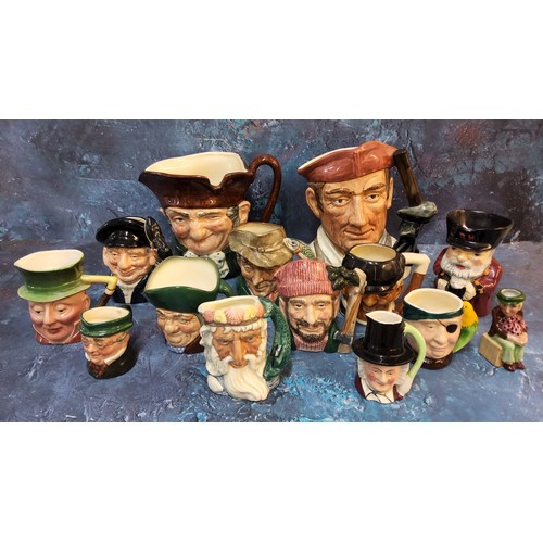 369 - A Royal Doulton character jug, Old Charley, D5420;  another, Blacksmith, D6571;  others, s... 