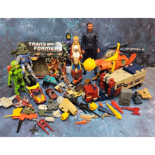 372 - Various action figures -Transformers includikng Optimus Prime and others c.1990s; Kenner Centurions ... 