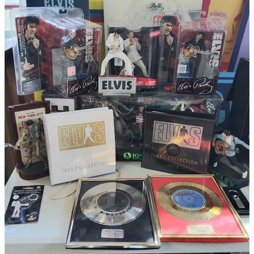 380 - Elvis Memorabilia - Various Elvis Presley figures, Elvis the E.P. Collection a special limited editi... 