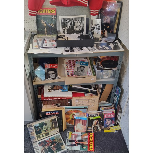 386 - Elvis Memorabilia - a vast large collection of ephemera, signatures by Dolly Parton and other Americ... 