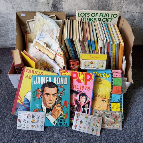 457 - Vintage - a James Bond 007 annual dated 1966; 1970's girls annuals including Jinty, Mandy, Bunty, Ta... 