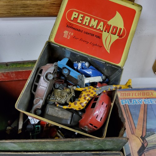 414 - Toys - various Meccano, Triang, Dinky, Corgi & Britains playwarn model cars, farmyard animals, a... 