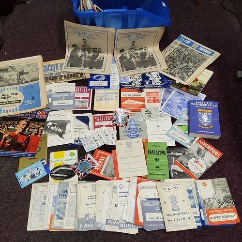 429 - Football Programmes -  Sheffield Wednesday, 1960's, including F.A Cup souvenir supplement from The S... 