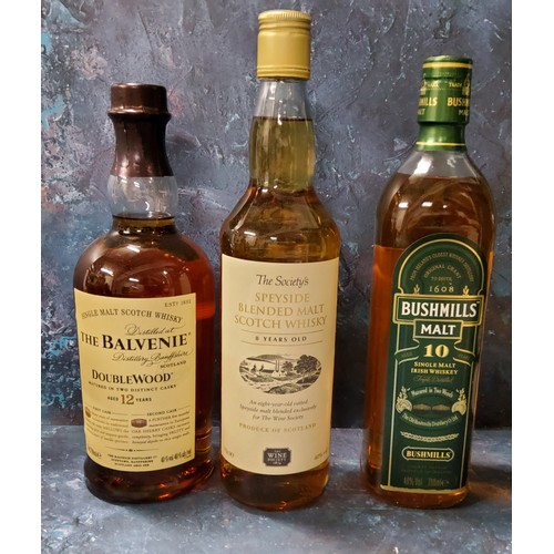 100 - The Wine Society's Speyside Blended Malt Scotch Whisky, 8 Years Old, 40% vol. 70cl;   The Balvenie D... 