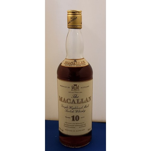 104 - WITHDRAWN - Macallan Single Highland Malt Scotch Whisky, 10 years,  700ml