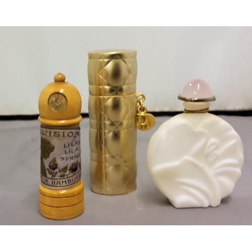 297 - A gilt metal scent atomiser, for Dolce Vita by Christian Dior Paris, 5ml, 8.75cm high;  &n... 