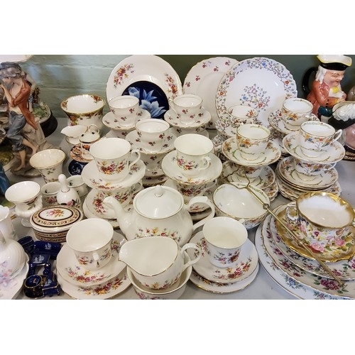 110 - A Copeland Spode Summer Blossom part tea service, for four, printed marks;  another, Standard C... 