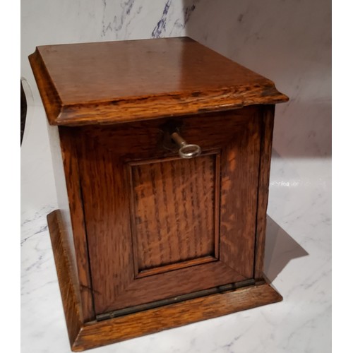 161 - A Victorian oak table top filing cabinet, by A Webster & Company, 60 Piccadilly, By Special Appo... 