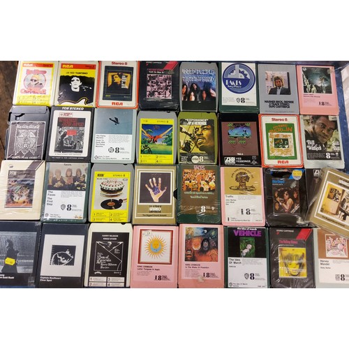 144 - 8 Track Stereo Cassettes - Harvey Mandel, Baby Batter;  The Rolling Stones Goats Head Soup, Let it B... 