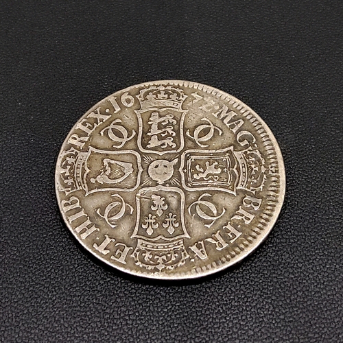 222 - A Charles II 1672 crown