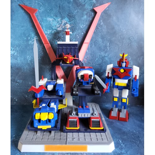 736 - A Volt in a Box DX Soul of Chogokin Voltes DX; a DX Soul of Chogokin Voltes DX figure (2)