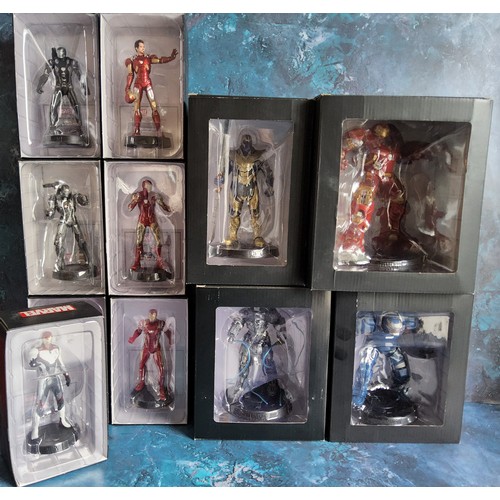 744 - Marvel Movie Collection figures including Iron Man x2; Iron Man Mark XLVI; War Machine; Special Edit... 